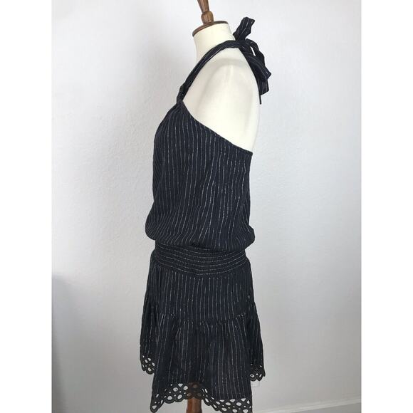 Corey Lynn Calter Halter Dress Striped Mini - Picture 6 of 10